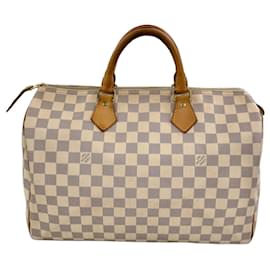 Louis Vuitton Speedy 35 Tasche aus Damier Azur Canvas
