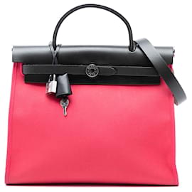 Hermès Bolsa Herbag Zip 31 en Lona Rosa