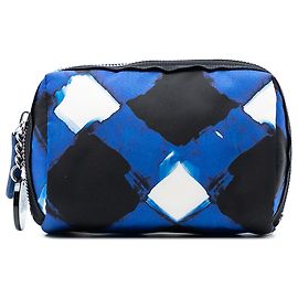 Pouch Airlines in nylon stampato blu Chanel