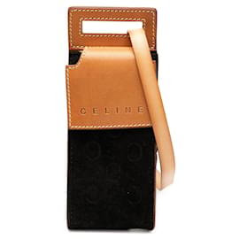 Pochette Crossbody Celine en Suede Macadam Negro - Céline