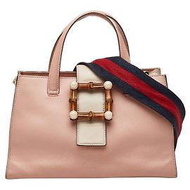 Borsa a mano Gucci Bamboo Pearl