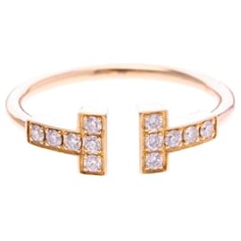 Tiffany T-Draht-Ring mit Diamant in Roségold - Tiffany & Co