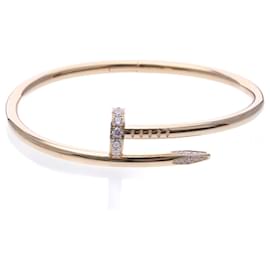Bracciale Cartier Juste Un Clou con Diamanti in Oro Rosa