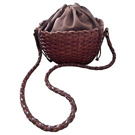 Furla Borsa a secchiello intrecciata in pelle
