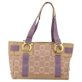 Gancini Tote aus Canvas von Salvatore Ferragamo