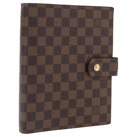 LOUIS VUITTON Funda de Planificador Diario GM Damier Ebene R20107 LV Auth 169889SAV