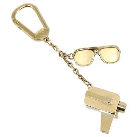 LOUIS VUITTON Portachiavi Cannes Supporto per Chiavi in metallo Oro M65383 LV Auth 169928