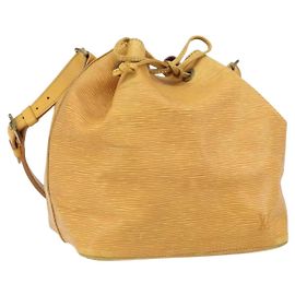 LOUIS VUITTON Epi Petit Noe Shoulder Bag Yellow M44109 LV Auth 171999