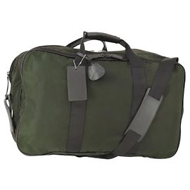 Bolso Boston PRADA de nailon verde plata auténtico bs32723