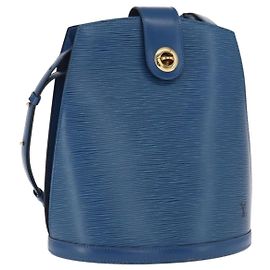 LOUIS VUITTON Borsa a Spalla Epi Cluny Blu M52255 LV Auth 171088