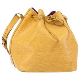 LOUIS VUITTON Borsa a Spalla Petit Noé Epi Gialla M44109 LV Auth BA10392