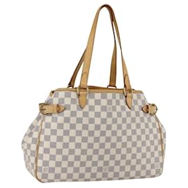 LOUIS VUITTON Borsa Tote Orizzontale Batignolles Damier Azur N48172 LV Auth 169678