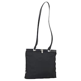 Borsa a Spalla PRADA Nylon Nero Argento Autentica 171629