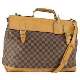 LOUIS VUITTON Bolsa Boston Clipper Damier Ebene 2way M99039 LV Auth 169619