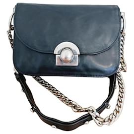 Borsa a mano Prada in pelle nera