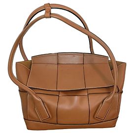 Bolso de mano Bottega Veneta de cuero marrón