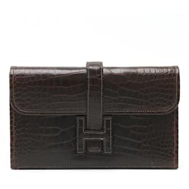 Borsa Clutch Alligator Jige di Hermès
