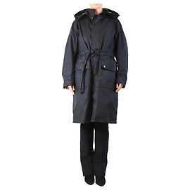 Autre Marque Schwarze gewachste Parka - Größe UK 14