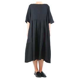 Autre Marque Fließendes Wollkleid in Dunkelgrau - Größe XXL