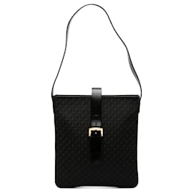 Borsa a Spalla in Tela Anagramma Nera LOEWE