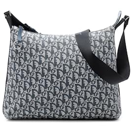 Borsa a tracolla in tela Trotter Diorissimo blu Dior