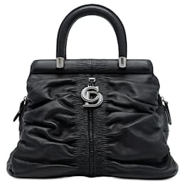 Dior Schwarze Kleine Lammleder Karenina Rahmen Tasche