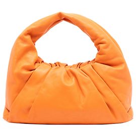 Bottega Veneta Bolsa de Hombro de Cordero Naranja