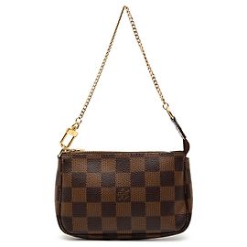 Mini Pochette Accessoires Damier Ebene Marrone Louis Vuitton