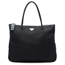 Borsa Tote Tessuto Nera Prada