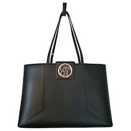ROXANE REISSVERSCHLUSS SHOPPER AUS GLATTEM SCHWARZEM LEDER LANCEL