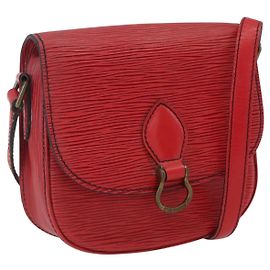 LOUIS VUITTON Epi Saint Cloud PM Shoulder Bag Red M52217 LV Auth 171556