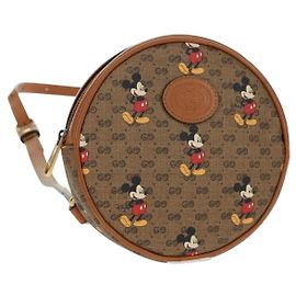 GUCCI Micro GG Supreme Disney Rucksack aus PVC Beige Gold 603730 Auth 159823M