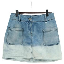 FALDA CHANEL DENIM AZUL CC Auth 169950V