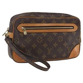 LOUIS VUITTON Clutch Marly Dragonne GM Monogram M51825 LV Auth ka2370