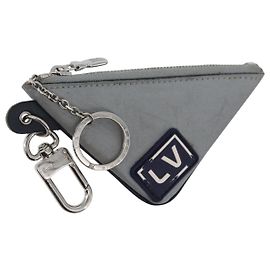 LOUIS VUITTON Monogram Satellite Portachiavi Pouch Argento MP2217 LV Auth 170875