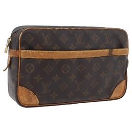 LOUIS VUITTON Clutch Compiegne 28 M51845 LV Auth BA10676