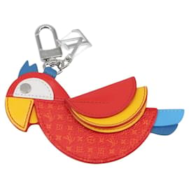 LOUIS VUITTON Charm per Borsa Monogram Pochette Pappagallo Rossa M02556 LV Auth 169920A