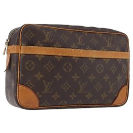 LOUIS VUITTON Clutch Compiegne 28 Monogram M51845 LV Auth ka2272