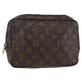 LOUIS VUITTON Trousse Toilette Monogram 23 Bolsa Clutch M47524 LV Auth 170917