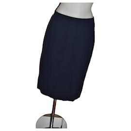 Falda Céline de lana azul Talla 44