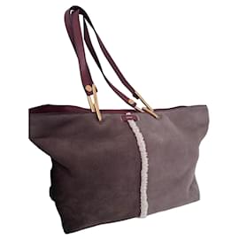 Borsa Tote Chloé Keri in Tela e Pelle