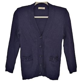Céline Wollpullover Dunkelblau
