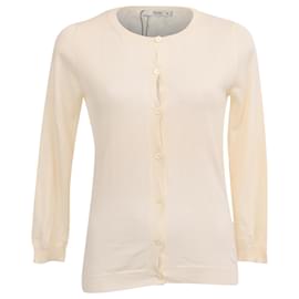 Cardigan Boutonné Prada en Cachemire Ivoire