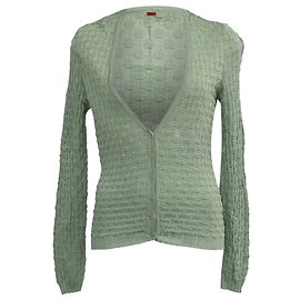 Cárdigan Abotonado Missoni en Rayón Verde