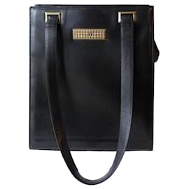 Borsa Dior in pelle verniciata nera testurizzata