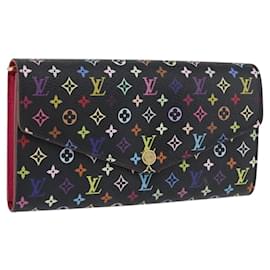 LOUIS VUITTON Multicolor Portefeiulle Sarah Wallet Black M60668 LV Auth BA10859V - Louis Vuitton