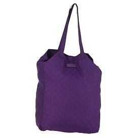 Borsa a Spalla GG in Tela Gucci Nylon Viola 281487 Auth 169451