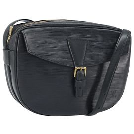 LOUIS VUITTON Epi Jeune Fille MM Shoulder Bag Black M52152 LV Auth ka2241