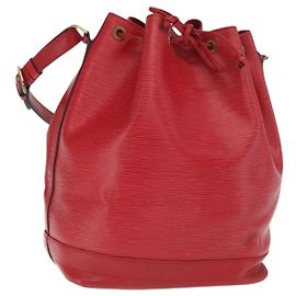 LOUIS VUITTON Borsa a Spalla Epi Noe Rossa M44007 LV Auth 170712