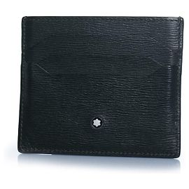 Montblanc, porta carte in pelle verde